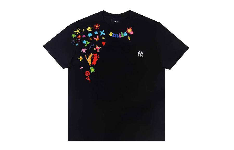 MLB MLB T Shirts Unisex Black Crew Neck Moderate