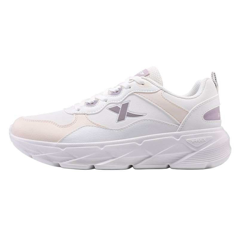 XTEP Low top Casual Running Shoes Women's White Orange Purple
