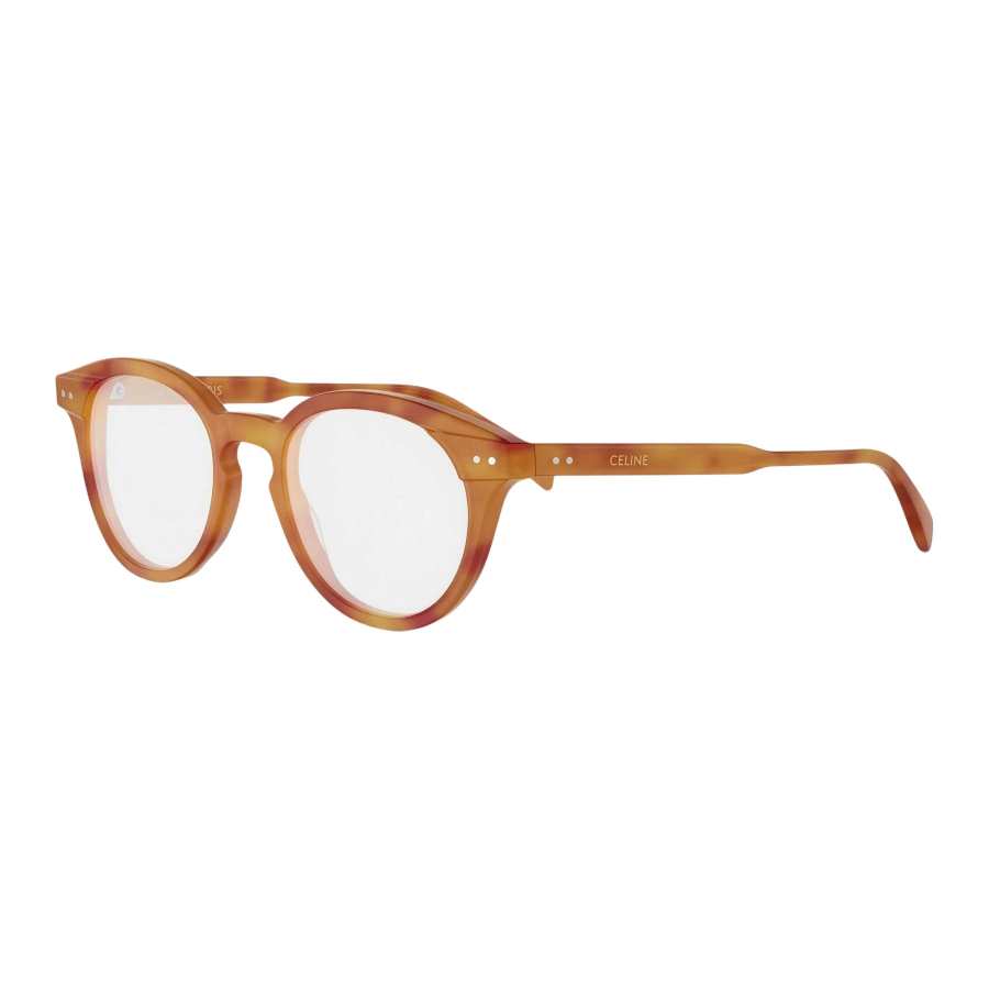 CELINE Acetate Round Prescription Glasses Men's Havana