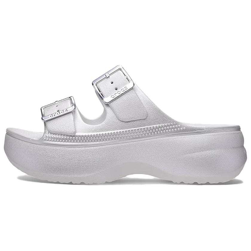 Crocs Crocs Slide Slippers Women's Gray Silver
