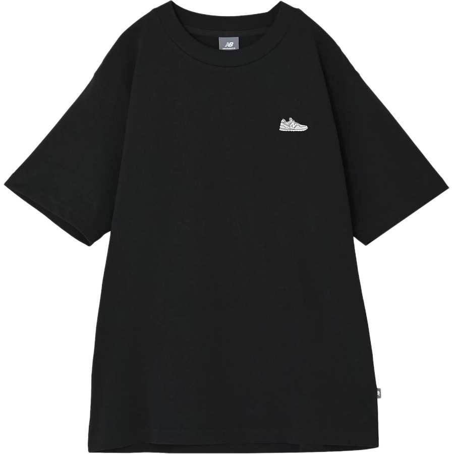 New Balance New Balance T Shirts Men's Black Crew Neck Moderate