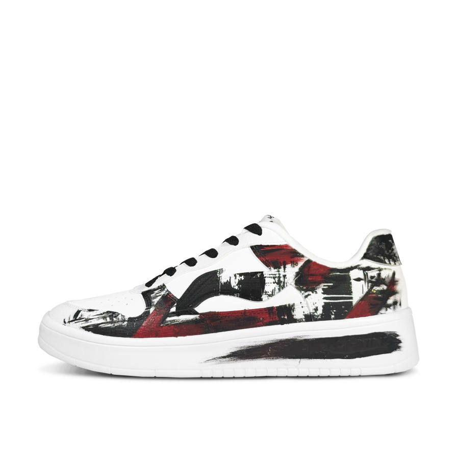 Li-Ning Li Ning Floating Boat Red Ink Spray Cushioning Slip Resistant Low top Skateboard Shoes Men's