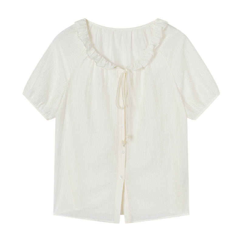 XIANGYING Shirts Women's V Neck Thin