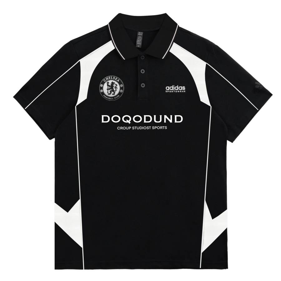 Adidas Adidas Polo Shirts Unisex Black Lapel Moderate Straight Fit