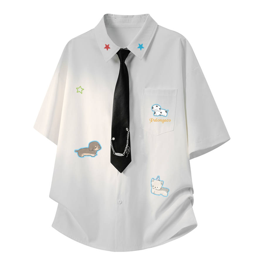 PAL ONGACO Shirts Unisex Lapel Moderate