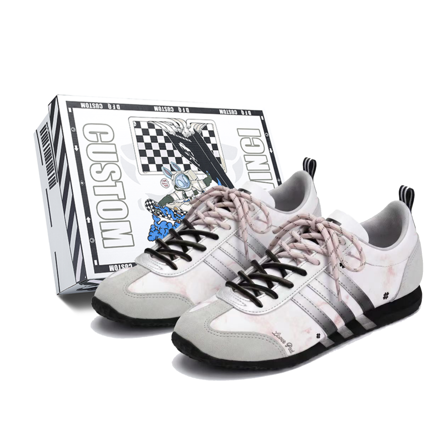 Adidas Adidas VS JOG 2.0 White Box Slip Resistant Low top German Army Trainers Unisex