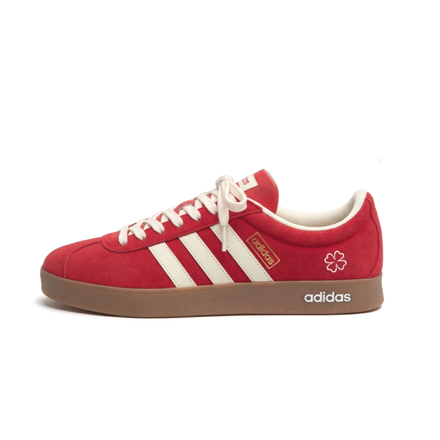 Adidas Adidas Vl Court Classic German Army Trainers Unisex Red