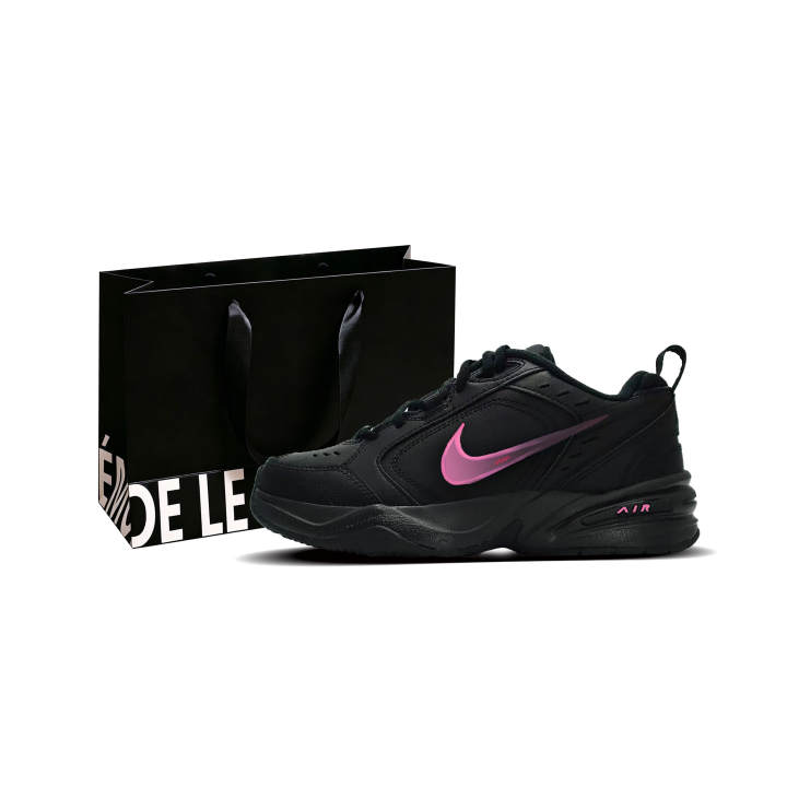 Nike Nike Air Monarch 4 Peach Pink Slip Resistant Low top Chunky Sneakers Unisex White Blade