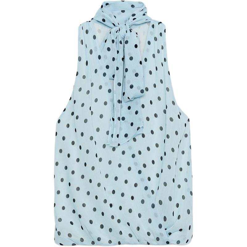 ZARA Tank Tops Women's Blue V Neck Other