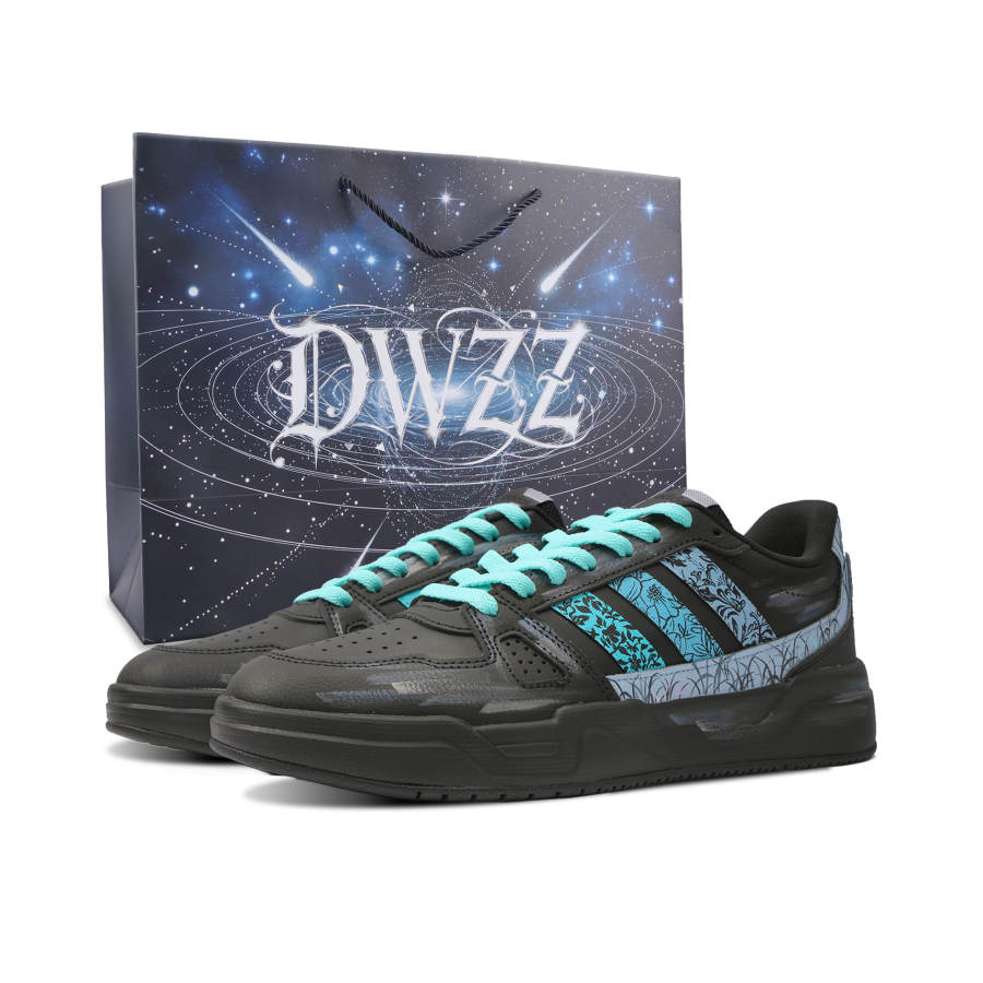 Adidas Adidas LITE BALLER Ink Dyed Forest Low top Skateboard Shoes Unisex Turquoise