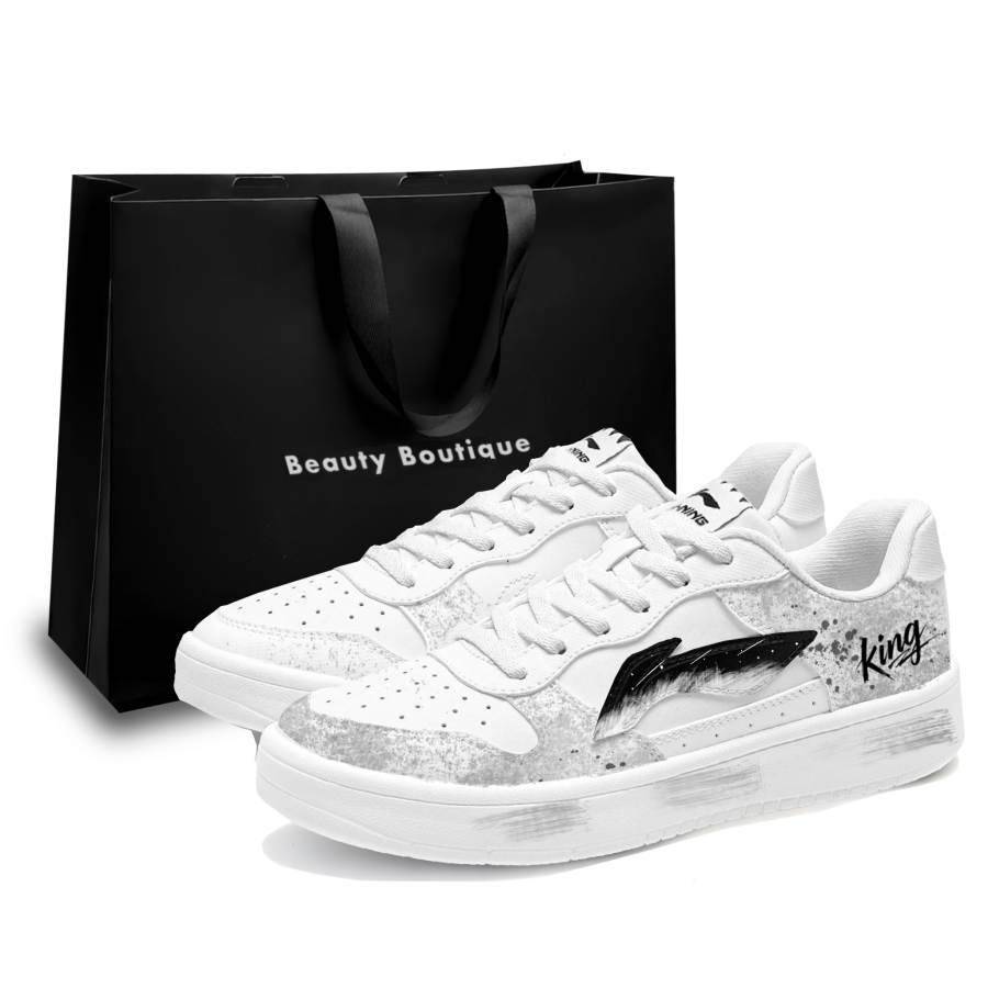 Li-Ning Li Ning Slip Resistant, Abrasion Resistant, Breathable Low top Skateboard Shoes Men's