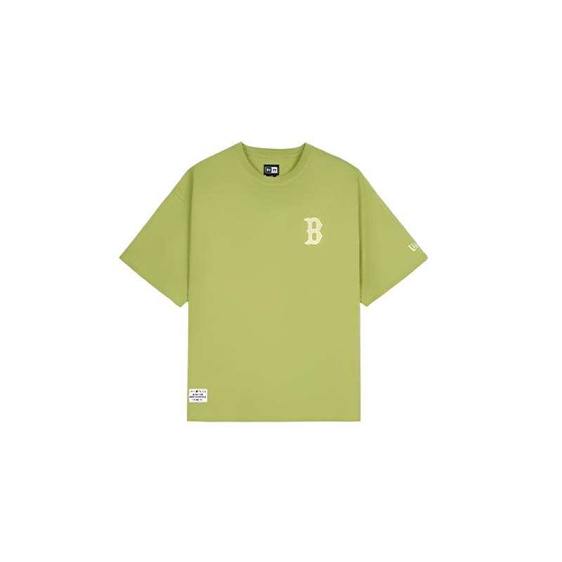 New Era T Shirts Unisex Green Crew Neck Moderate