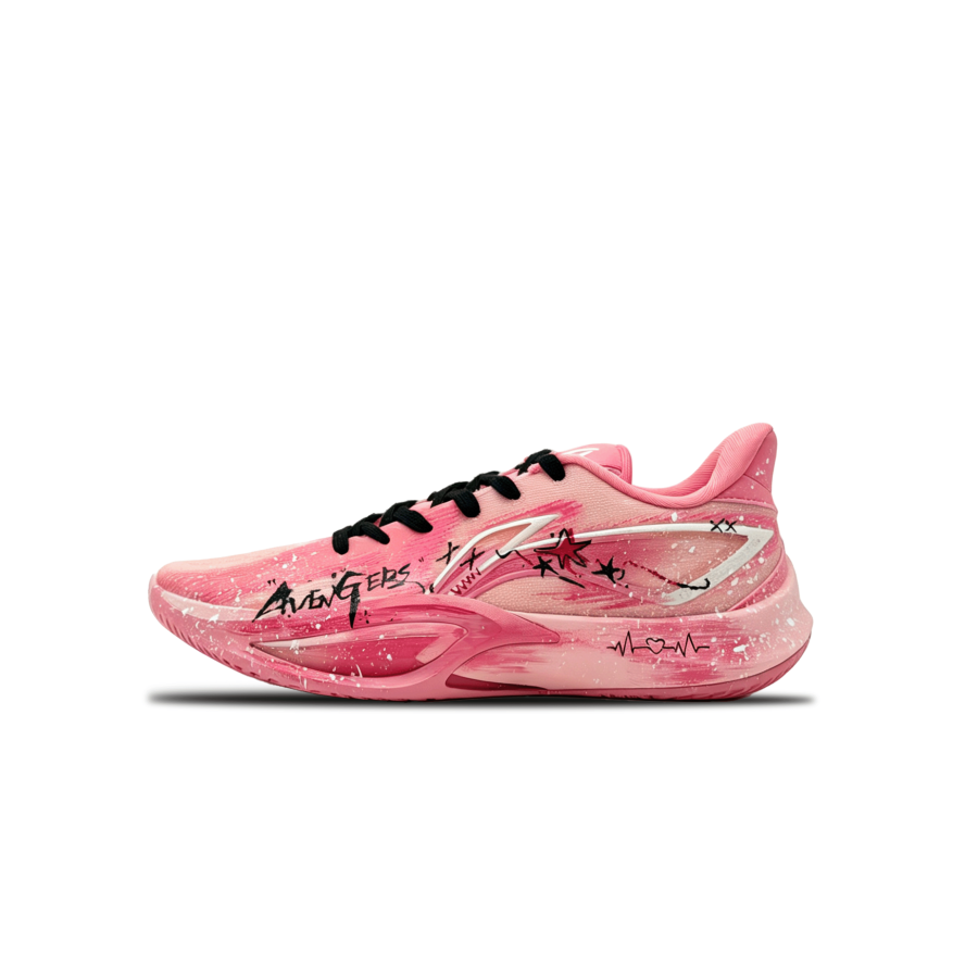 Li-Ning Li Ning Speed 3 Slip Resistant Abrasion Resistant Coverage Low top Basketball Shoes Men's Pink