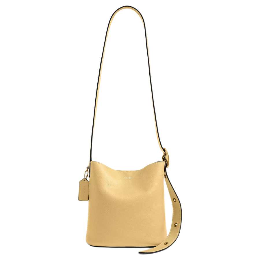 COACH Bleecker Cow Leather Crossbody Bags Small Women's Vanilla