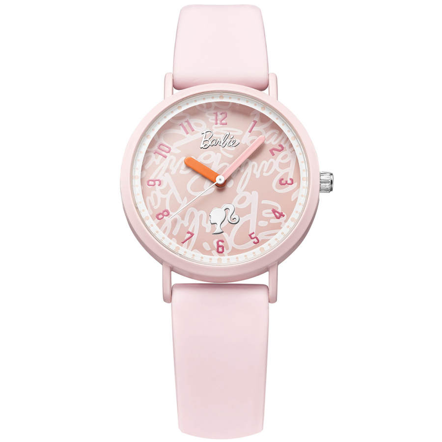 Barbie Quartz Movement Silicone Strap Watch Women's Watch Pink Watch Dial