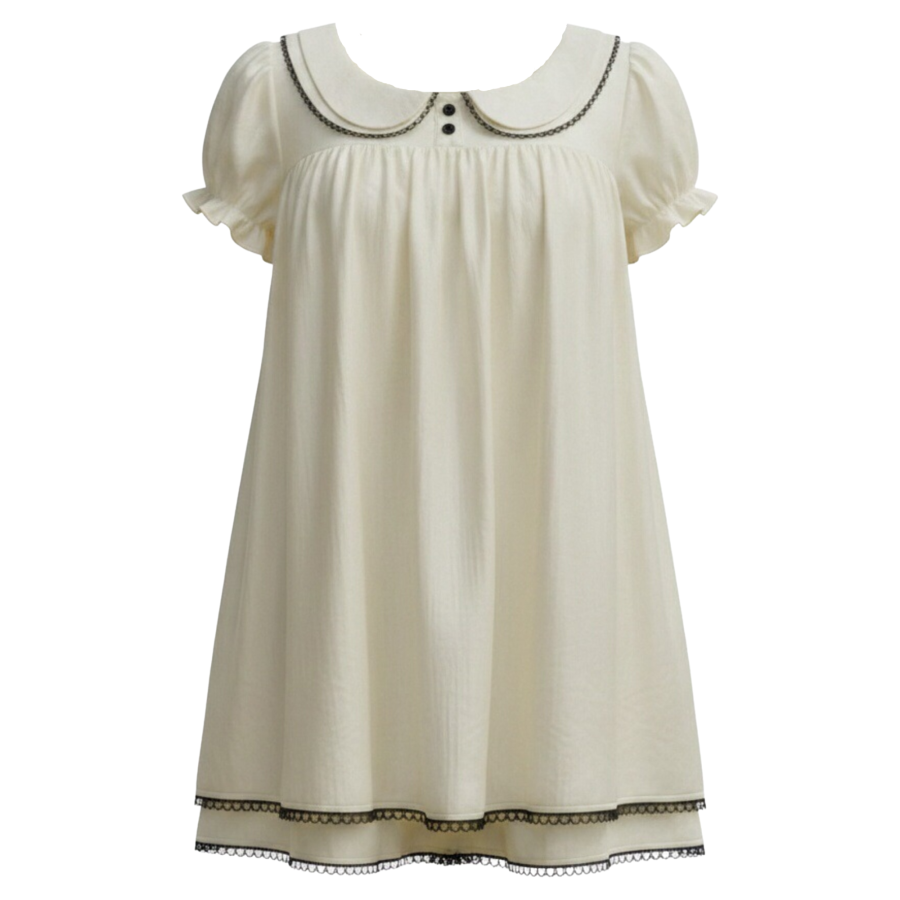 FINDSME GAGA Short Sleeved Dress Women's