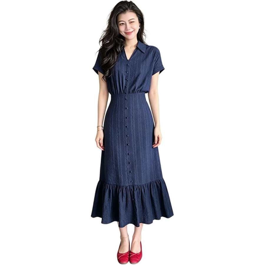 VENICEW Short Sleeved Dress Women's