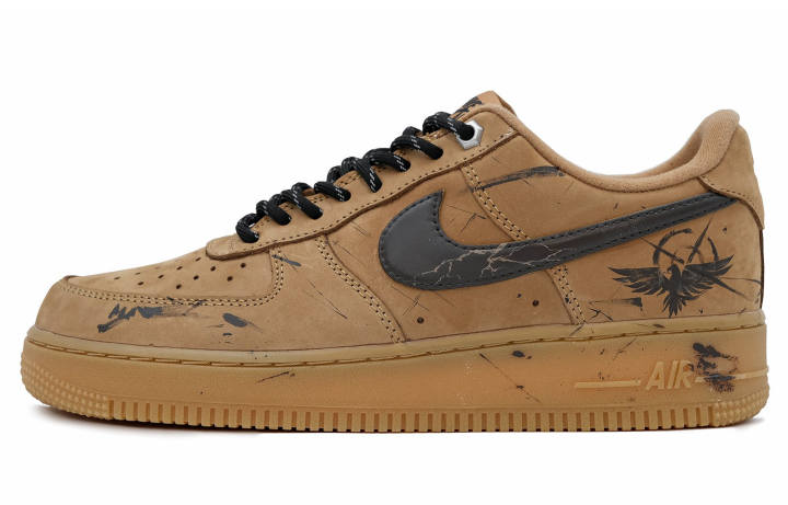 Nike Nike Air Force 1 Low top Skateboard Shoes Unisex Dark Brown