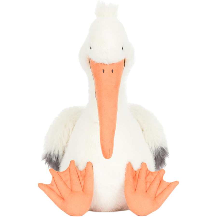 JELLYCAT Bird Collection White Fleece Dolls Plush Doll Sitting Height 29cm