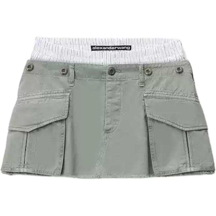 Alexander Wang SS26 Cargo Short Skirts Women's