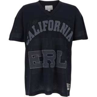 ERL T Shirts Unisex Black V Neck Moderate Other