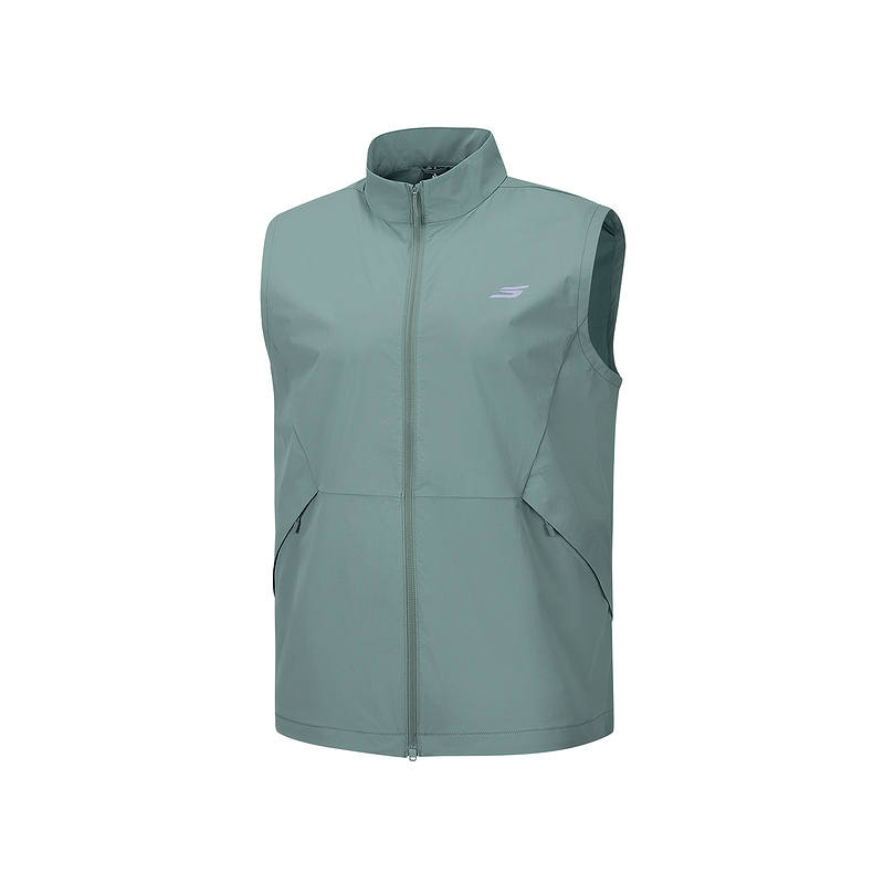Skechers Vests Men's Deep Sea Gray Green 04PX Stand Collar Moderate