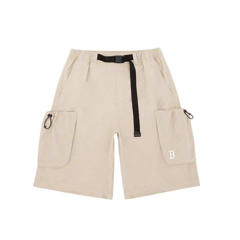 MLB MLB Cargo Shorts Unisex Linen Beige Yellow Moderate
