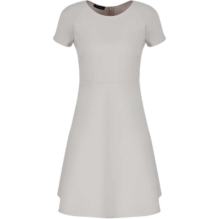 EMPORIO ARMANI SS24 Short Sleeved Dress Women's Beige