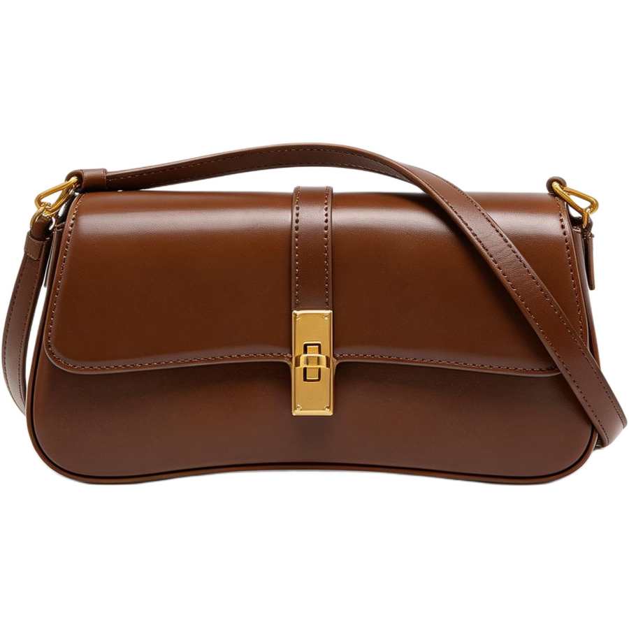 LOLLiPOPS Cow Leather Girlfriend Crossbody Bag, Shoulder Bag Regular Women's Coffee/Black/Burgundy
