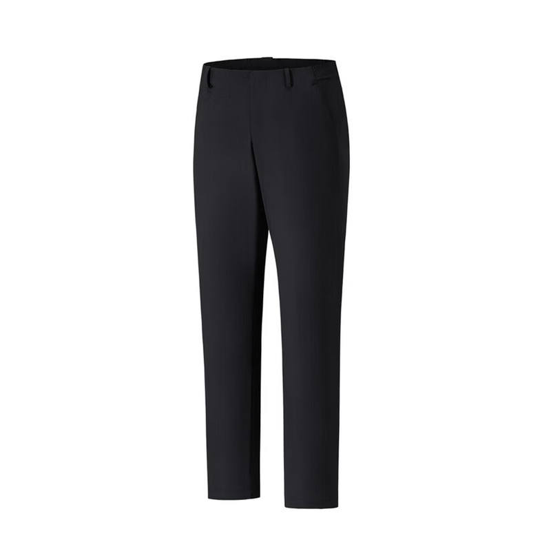 ANTA Casual Pants Men's Black Thin Straight Fit Pants