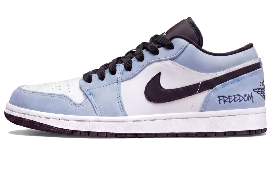 Jordan Jordan Air Jordan 1 Low top Skateboard Shoes Unisex Blue