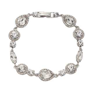 Givenchy Glass Crystal Bracelets Women's Silver