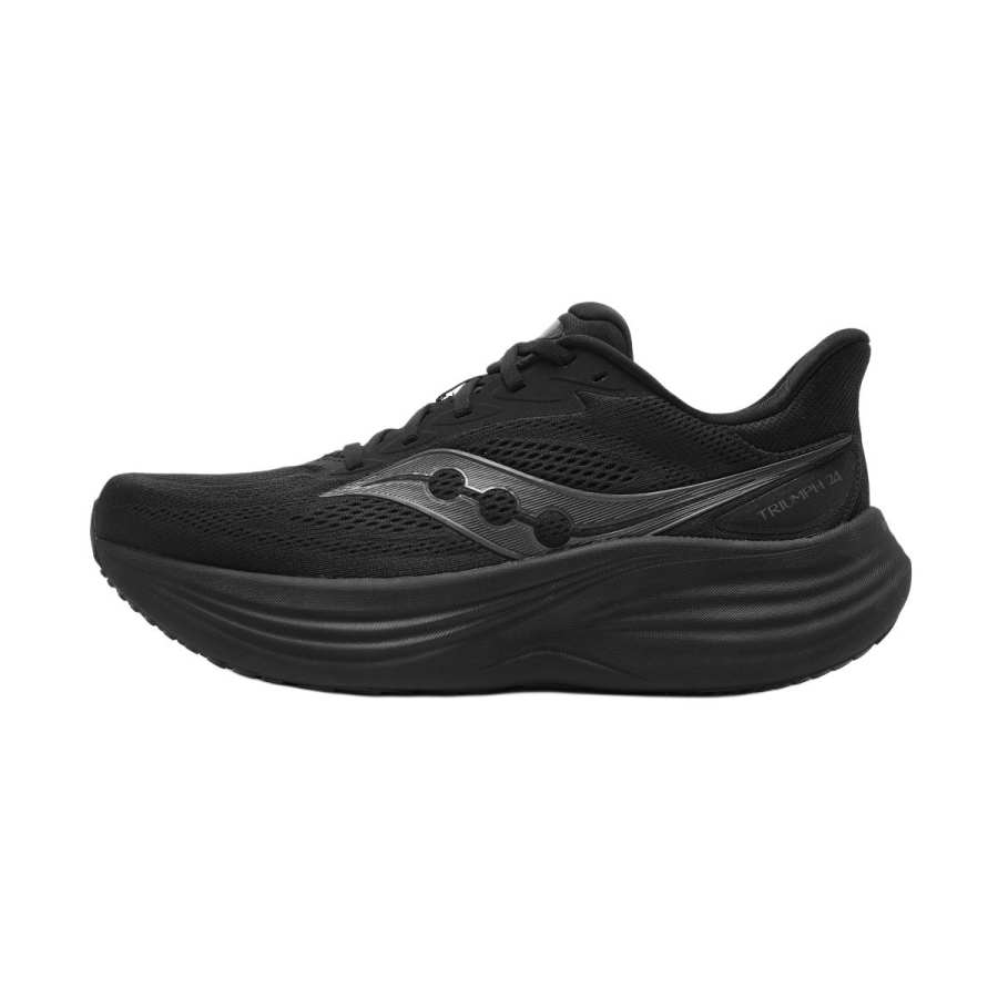 Saucony Triumph Victory 24 Breathable Long Distance Running Shoes Men's Black