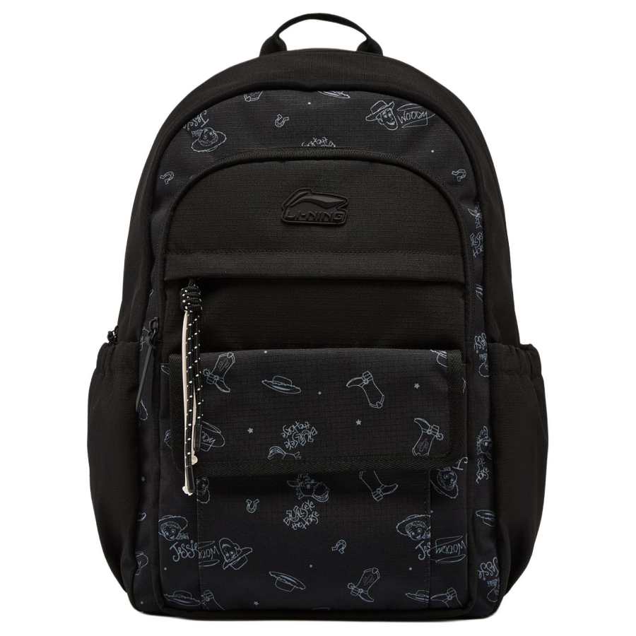 Li-Ning Li Ning X Disney, Collaboration Disney Toy Story Collection Polyester Backpack Regular Unisex Black