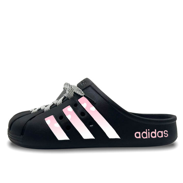 Adidas Adidas ADILETTE CLOGS Sweetheart Journal EVA Clogs Unisex Black Pink