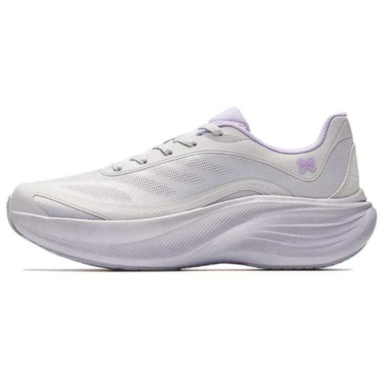 Anta Leaves Cushioning Breathable Slip Resistant Low top Casual Running Shoes Women's Light Silver Gray