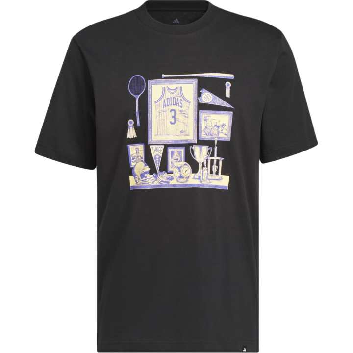 Adidas Adidas T Shirts Men's Black Crew Neck Moderate
