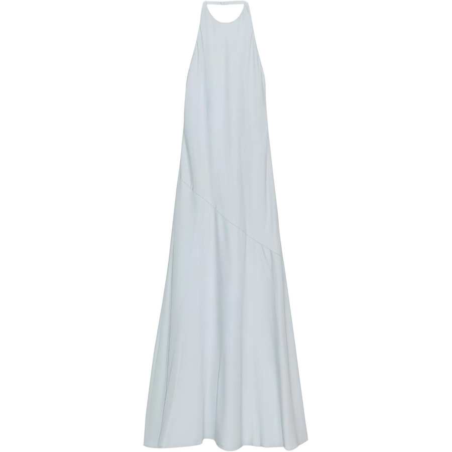 ZARA Slip Dresses Women's Light Blue Halter Moderate Long Skirt