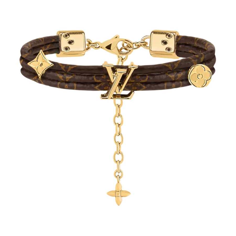LOUIS VUITTON Canvas Bracelets Women's Brown