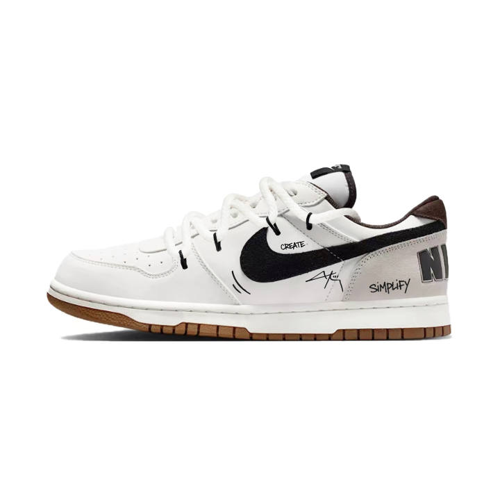 Nike Nike Big Milk Coffee Simplified Coverage Slip Resistant Cushioning Abrasion Resistant Low top Skateboard Shoes Men's