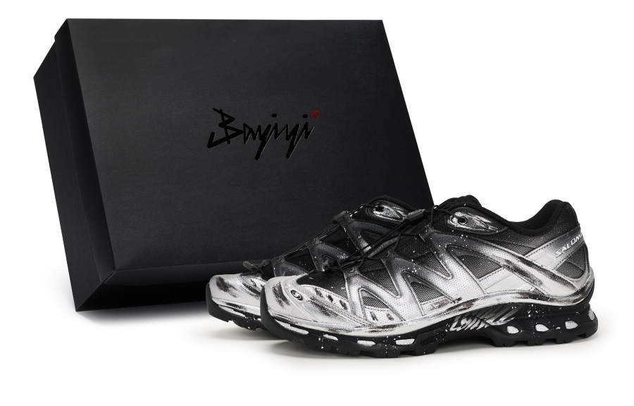 SALOMON XT Quest Low top Running Shoes Unisex Black Gray Silver