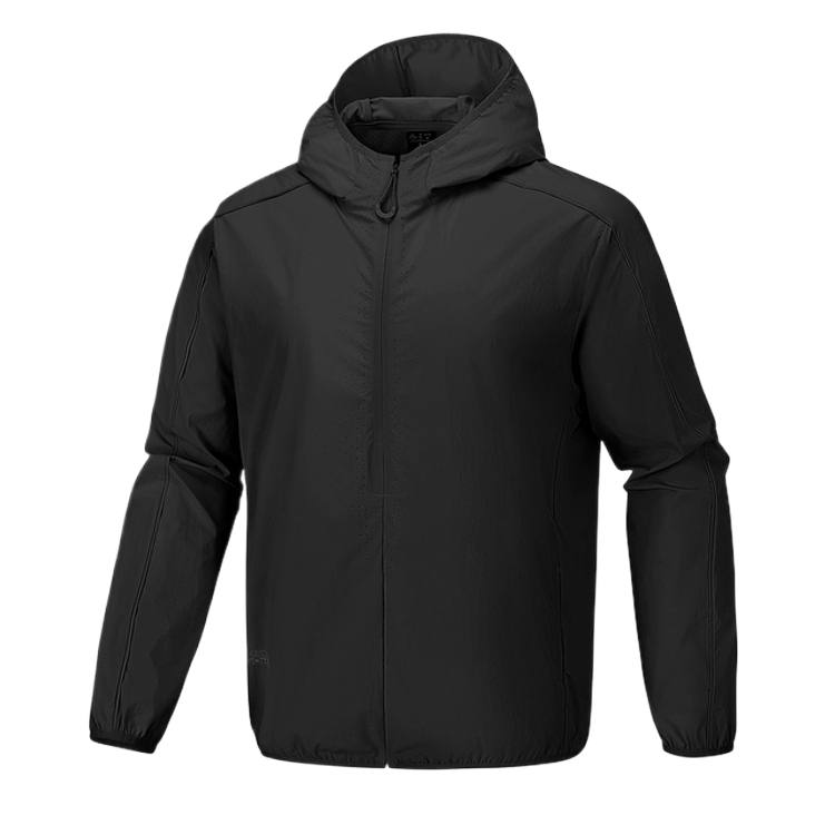 Skechers Jackets Men's Carbon Black 0018 Hooded Non Detachable Moderate Other