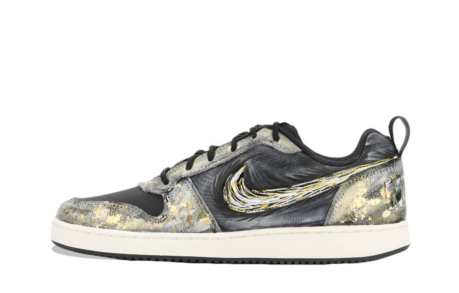 Nike Nike Court Borough Jiang Jin Yue, Jin Di Fen Tian Yan Microfiber Leather Slip Resistant Abrasion Resistant Low top