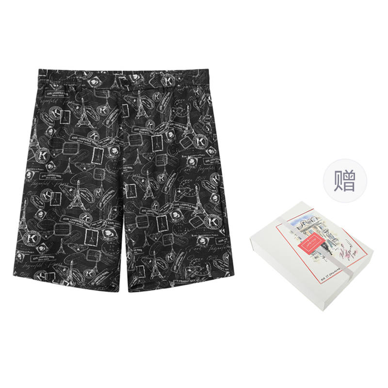 KARL LAGERFELD / Karl Lagerfeld Jeans Casual Shorts Straight Fit Version Men's Black