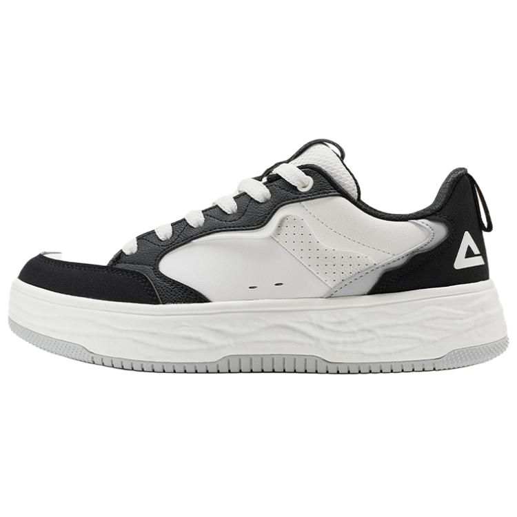 PEAK PEAK Low top Skateboard Shoes Men's Black White