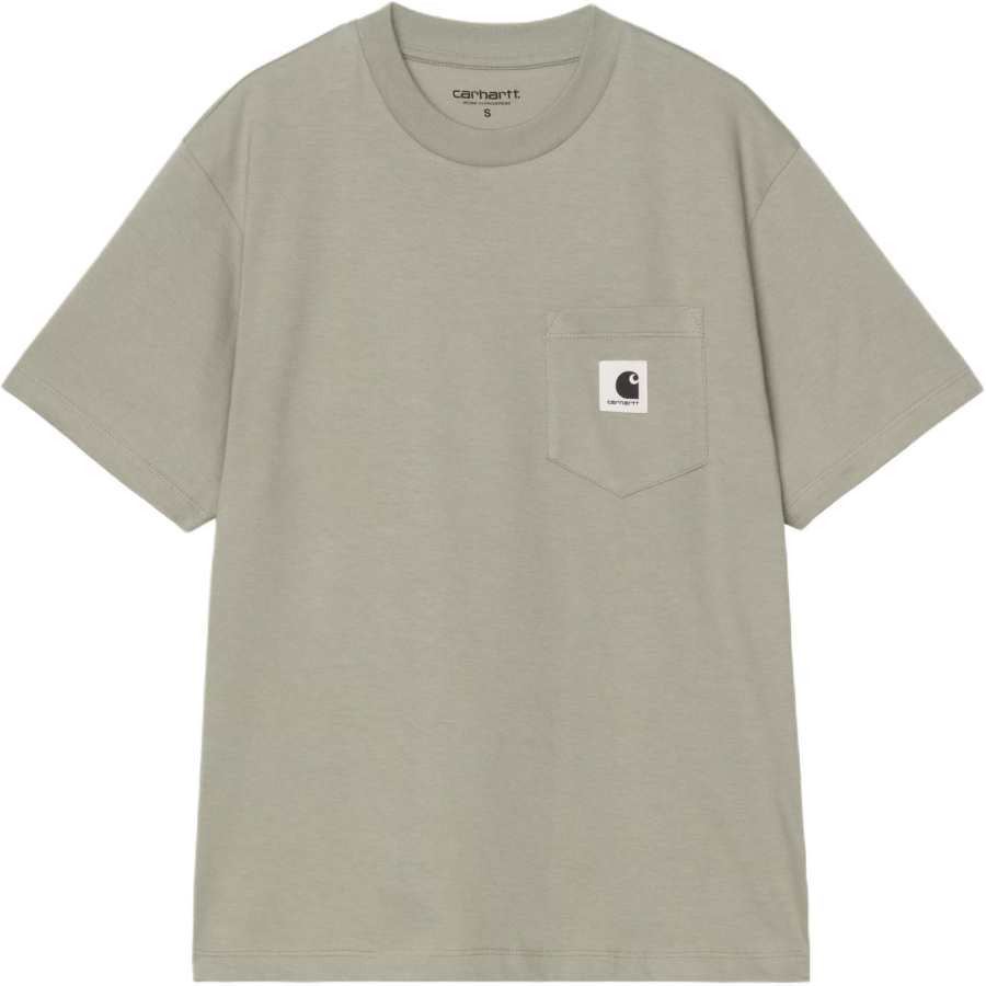 Carhartt WIP T Shirts Women's Blessing Wealth Green Crew Neck