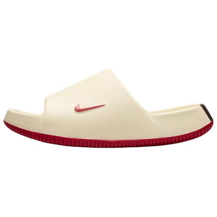 Nike Nike Calm 2.0 Slide Slippers Men's Light Beige Red