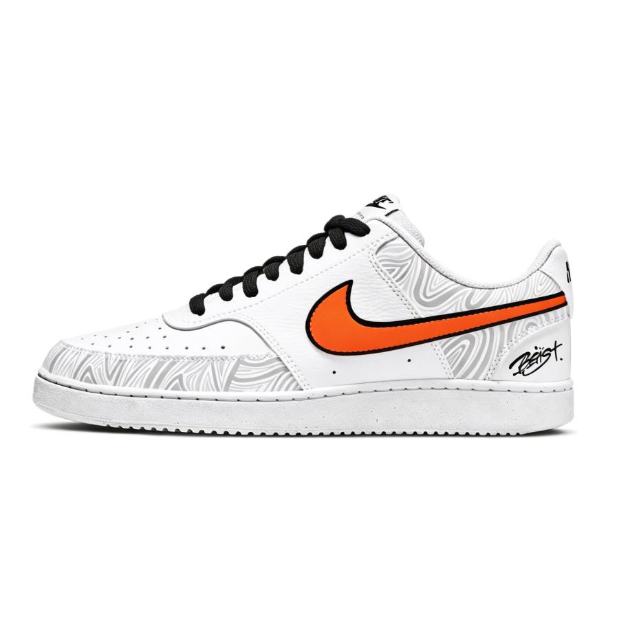 Nike Nike Court Vision 1 Low top Skateboard Shoes Unisex Black White Blue
