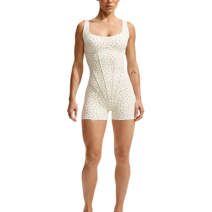 Nike NikeSKIMS Matte Women's Printed Corset 3" Bodysuit