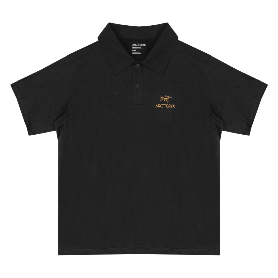 Arcteryx T Shirts Unisex Black/24k Black Crew Neck Thin